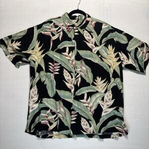 Vintage Tori Richard Hawaiian Shirt Mens 2XL Tropical Rayon Mother Pearl USA EUC